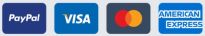 Checkout with Paypal Visa MasterCard Amex