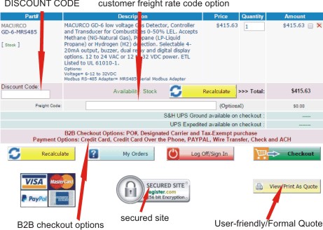 macroKom ecommerce engine shopping cart